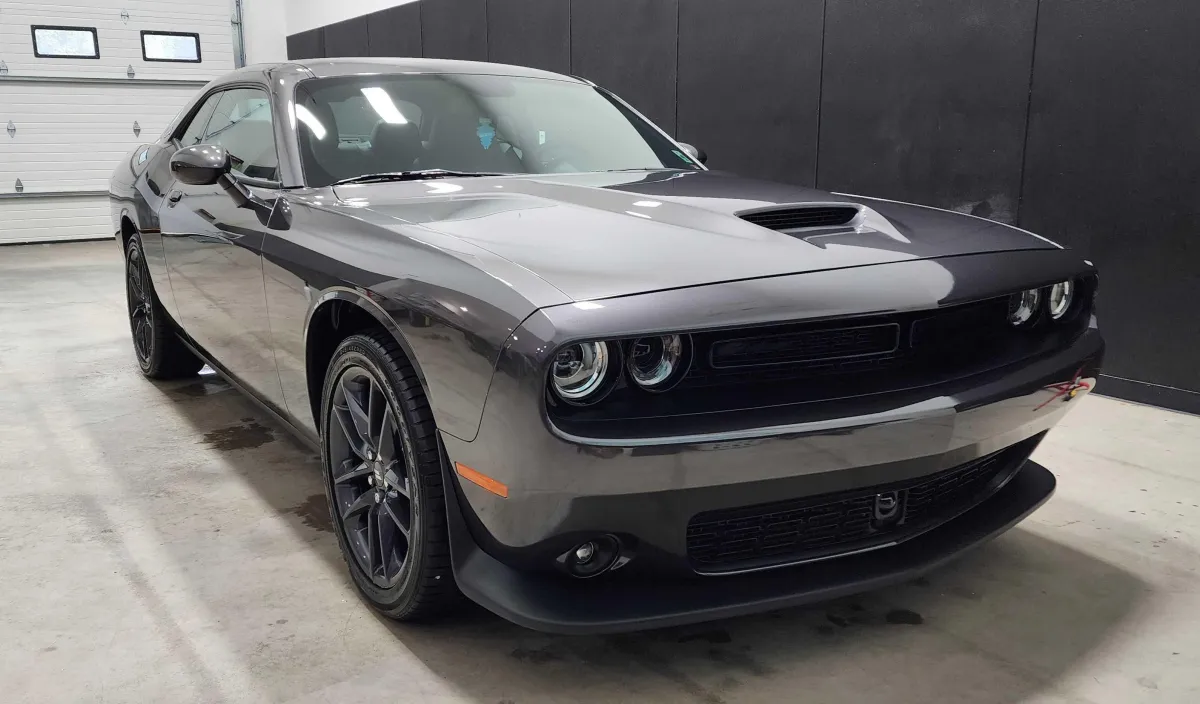 A dodge challenger, expertly detailed by Aurora Auto Styling